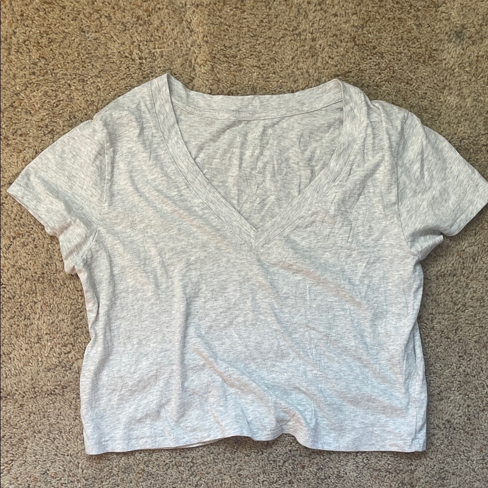 Universal Thread Heather Gray crop Tee